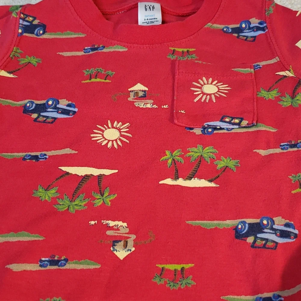 Baby Gap NWOT Beach Print BodysuitSz 3-6M